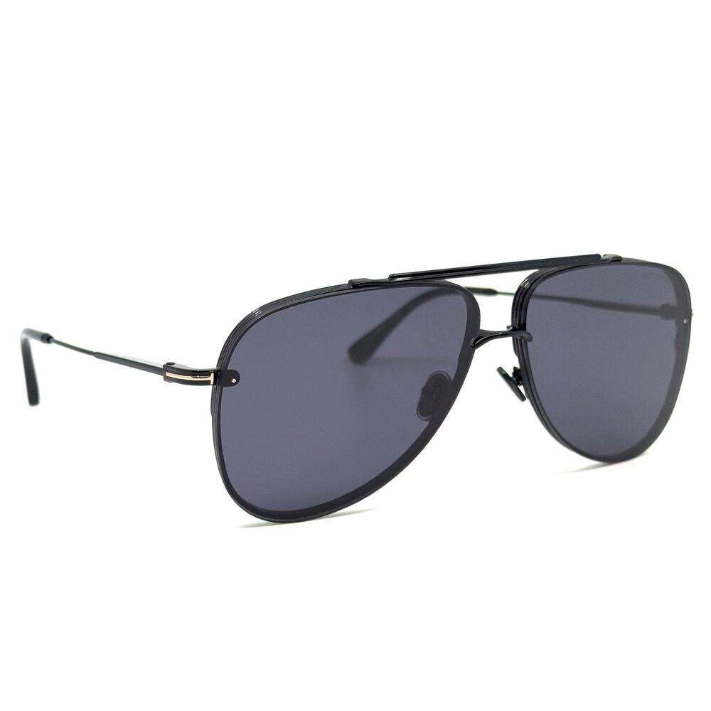 New, TOM FORD Leon Sunglasses TF1071 01A Authentic
